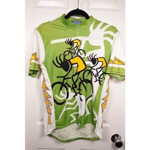 Performance 90s Cycling Jersey L Cycle Design Vtg Pop Art Graphic Art Bike Bold